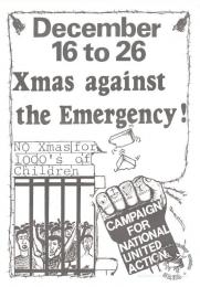 	December 16 to 26 ; Xmas against the Emergency! AL2446_0162 -  produced by the UDF for the Campaign for National United Action, Johannesburg. This post