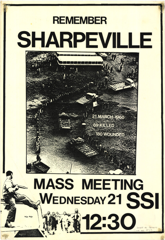 Offset litho poster, issued by the Wits Projects Committee and the Black Students Society (BSS), date unknown. Archived as SAHA collection AL2446_0248.