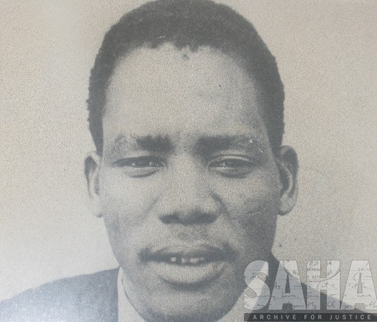 Reverend Mapheto as a young man. Photographer and date unknown. Archived as SAHA collection AL3288_D2.2.53