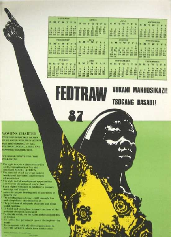Federation of Transvaal Women 1987 Calender