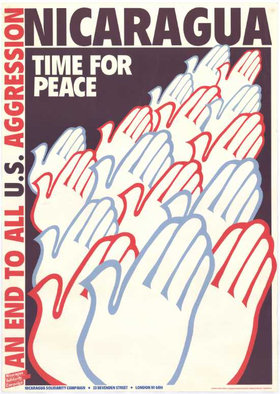 Poster issued by the Nicaragua Solidarity Campaign in London, SAHA Poster Collection, AL2446_1848