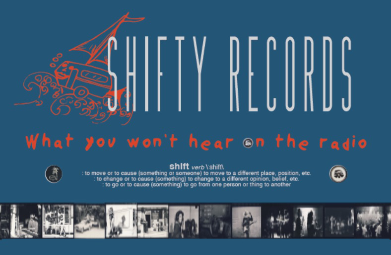 Shifty Records exhibition banner