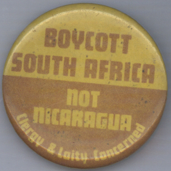 Badge, 1986. Archived as SAHA collection AL2540_C193