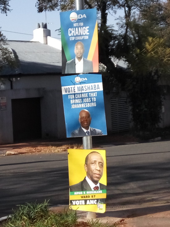 Posters for the 2016 Local Government elections in Melville