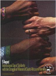 Offset litho poster, issued by the United Nations Centre Against Apartheid. Archived as SAHA collection AL2446_0641